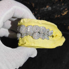 Custom Moissanite Rectangle Grillz – “Deep Frost Bite” Edition 10 upper / 10 lower - Shop Gold Supply