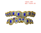 Custom Moissanite Rectangle Grillz – “Deep Frost Bite” Edition 10 upper / 10 lower - Shop Gold Supply