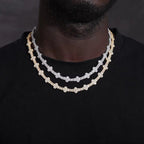 Iced Trinity Link Chain – “Blessed Radiance” Edition - The Gold Supply