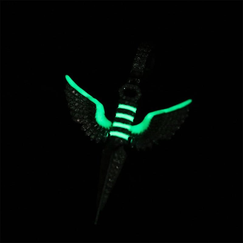 Moissanite Glow Angel Dagger Pendant – “Heaven’s Edge” Edition - The Gold Supply