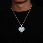 Moissanite Glow Angel Heart Pendant – “Divine Flame” Edition - Shop Gold Supply