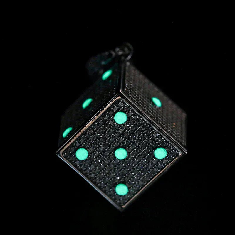 Moissanite Glow Dice Pendant – “High Roller” Edition - Shop Gold Supply