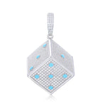 Moissanite Glow Dice Pendant – “High Roller” Edition - Shop Gold Supply