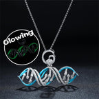 Moissanite Glow DNA Pendant – “Born Different” Edition - Shop Gold Supply