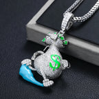 Moissanite Glow Money Bag Pendant – “Run the Bag” Edition - Shop Gold Supply