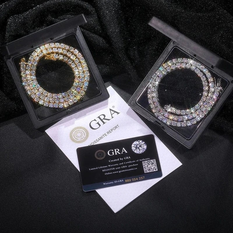 Moissanite Tennis Chain – “Eternal Shine” Edition - The Gold Supply