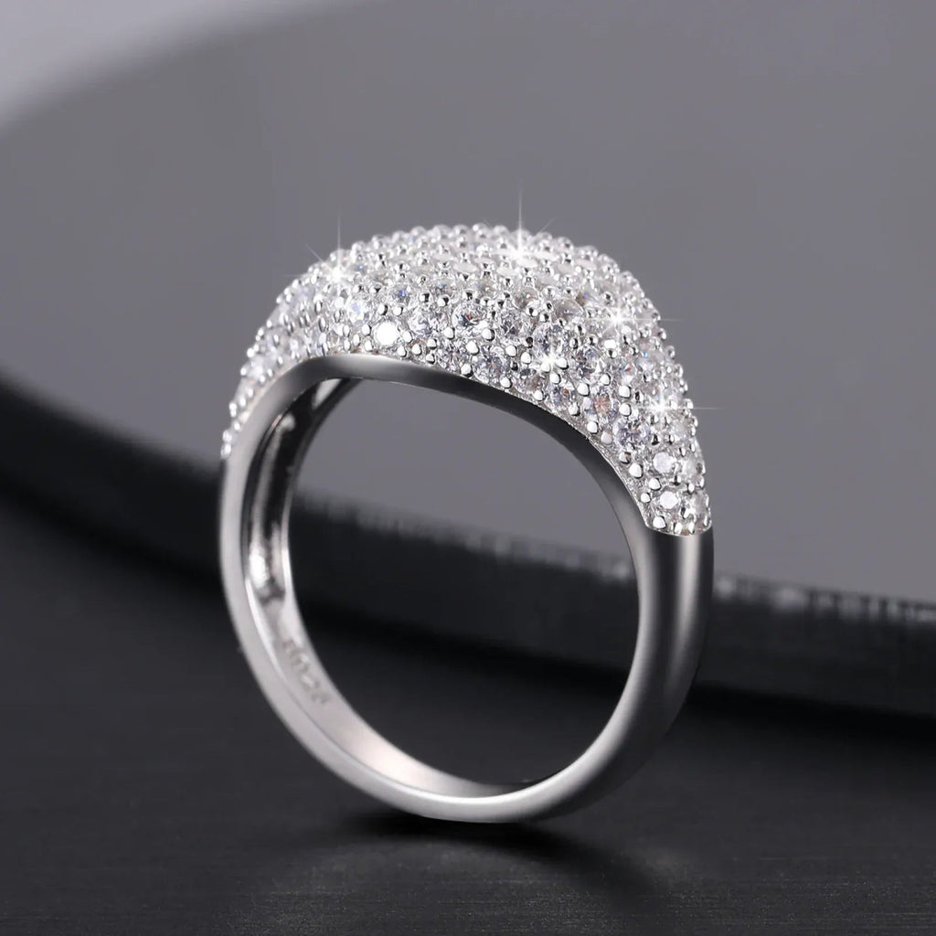 Pavé Wave Dome Ring – “Glacier Crest” Edition 6 - Shop Gold Supply