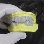 Custom Moissanite Rectangle Grillz – “Deep Frost Bite” Edition
