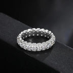 Radiant Eternity Band Moissanite Ring – “Infinite Ice” Edition - The Gold Supply