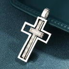 Reversible Iced Cross Pendant – “Double Blessing” Edition 30 IN FREE Rope - Shop Gold Supply