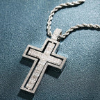 Reversible Iced Cross Pendant – “Double Blessing” Edition 30 IN FREE Rope - Shop Gold Supply