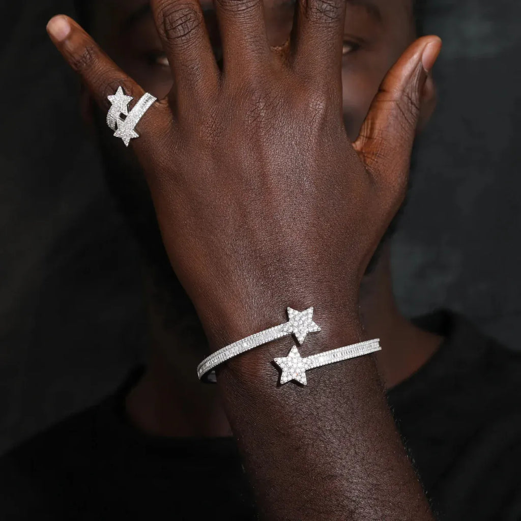 Shooting Star Wrap Ring – “Cosmic Trail” Edition - The Gold Supply