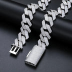 Square-Edge Cuban Link Chain – “Arctic Edge” Edition - The Gold Supply