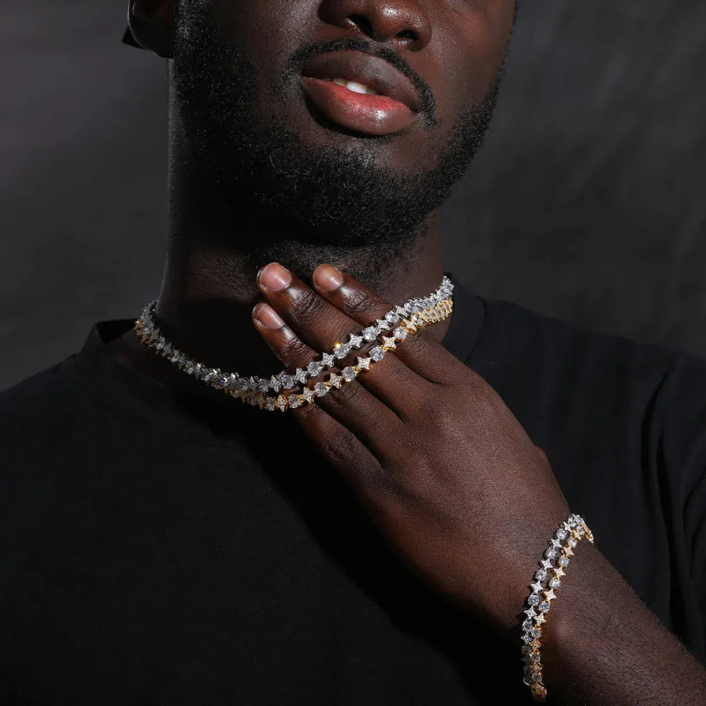 Starburst Tennis Chain – “Constellation Links” Edition - The Gold Supply