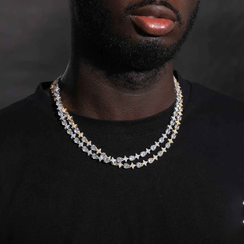 Starburst Tennis Chain – “Constellation Links” Edition - The Gold Supply