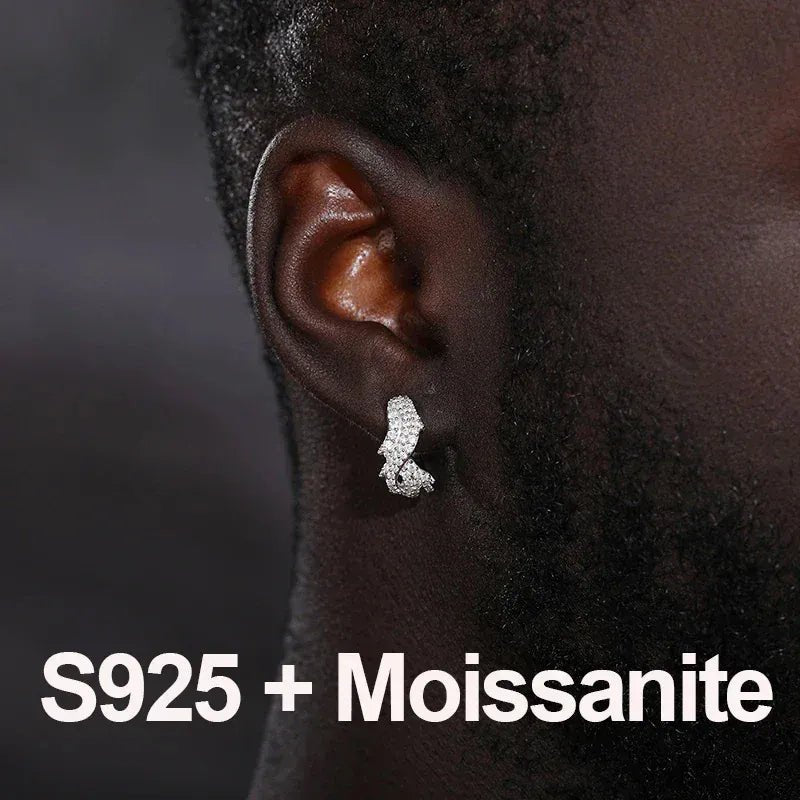 Thorn Clip Earrings – “Icebound Thorns” Edition Moissanite Yellow Gold 1pc - Shop Gold Supply