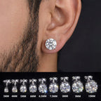 3MM / 925 Silver / White Gold VIP Moissanite Stud Earrings - The Gold Supply